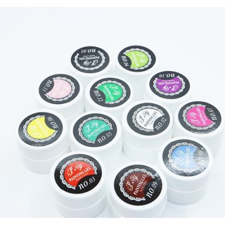 Set gel vẽ nail , vẽ móng 12 màu siêu đặc