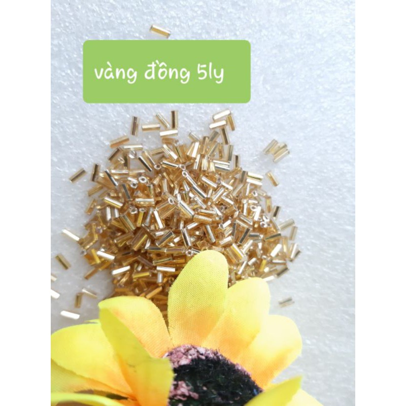 Hạt cườm ống, cườm gãy, cườm trúc các màu túi 5g