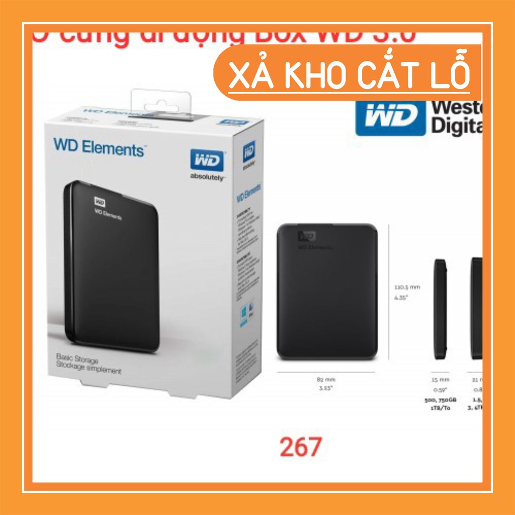 (SEO OFF) ổ cứng di động (Xả Kho) Box di động WD_cho HDD SSD chuẩn sata 2.5 Usb 3.0