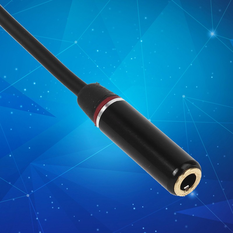 Dây cáp nối dài Aux 3.5mm 90 độ 4 cực 26cm dành cho tai nghe/máy phát MP3 trong xe hơi