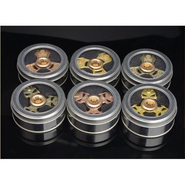 Đồ chơi con quay Spinner 3 cánh Đầu Lâu  - Spinner Quay siêu lâu