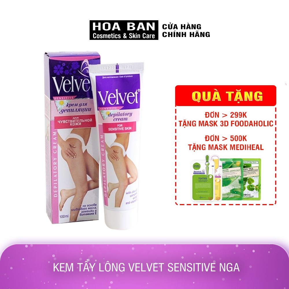 Kem tẩy lông Velvet Sensitive Nga 100ml | BigBuy360 - bigbuy360.vn