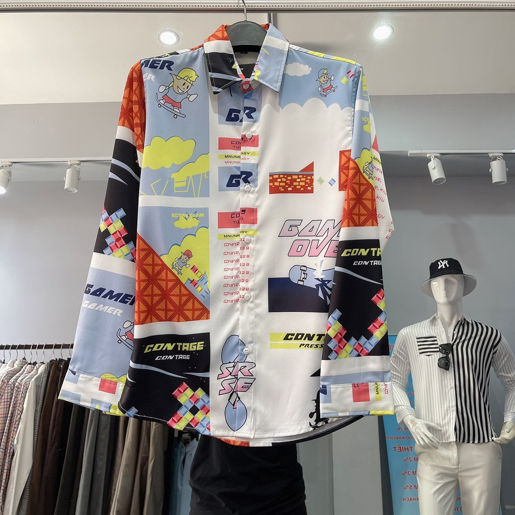 RODI Áo sơ mi nam nữ cao cấp gamer , áo sơ mi nam nữ dài tay - D237 | BigBuy360 - bigbuy360.vn