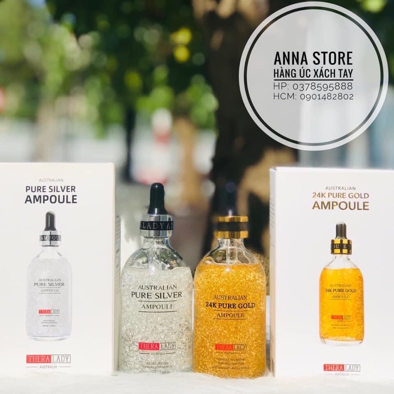 Serum vàng 24k Thera Lady  GIÚP TRẮNG SÁNG DA, HỖ TRỢ DA TĂNG CƯỜNG ẨM VÀ SÁNG KHỎE
