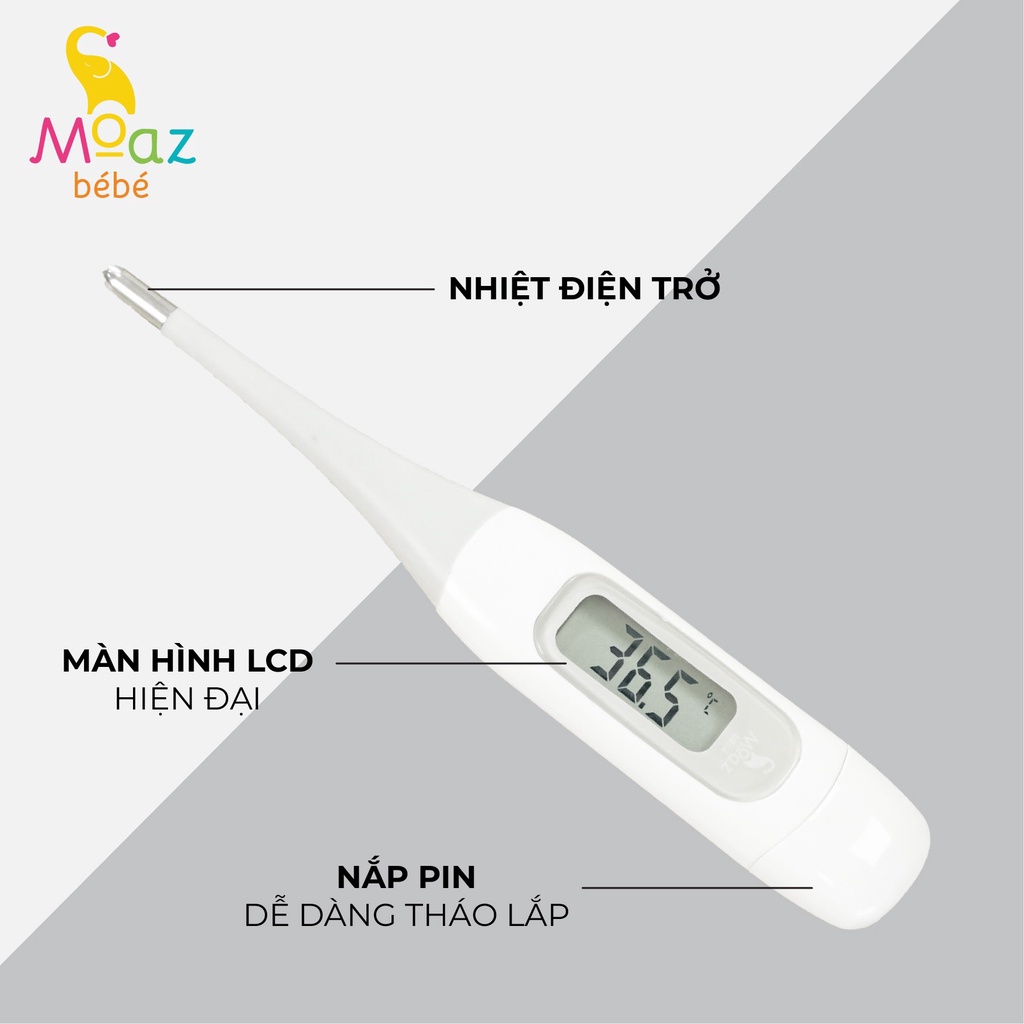 MB-040. NHIỆT KẾ ĐIỆN TỬ ĐẦU MỀM MOAZ BEBE SHOP BABY KING