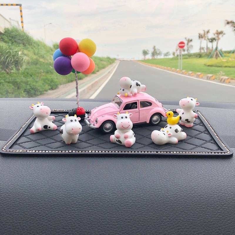 Online Celebrities' Cute Cartoon Cow Car Decoration Car Interior Accessories Dashboard Creative Decorations All Products 9xfp