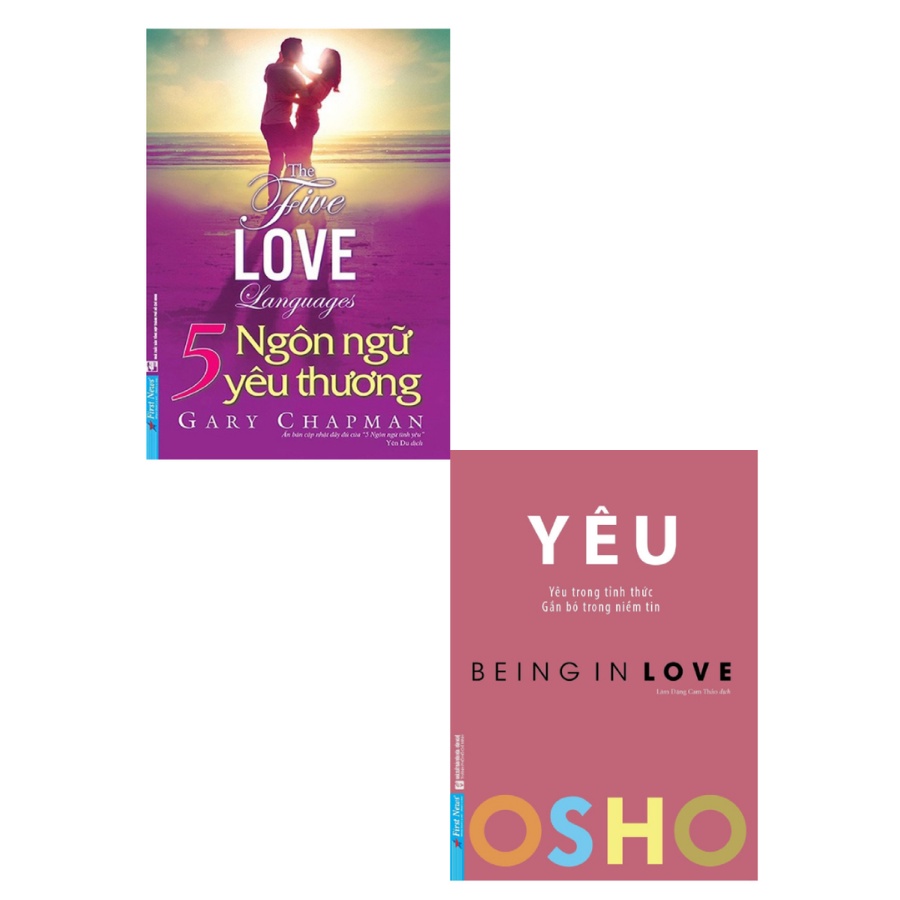 Sách - Combo Osho - Yêu - Being In Love + 5 Ngôn Ngữ Yêu Thương - The Five Love Languages (Bộ 2 Cuốn)