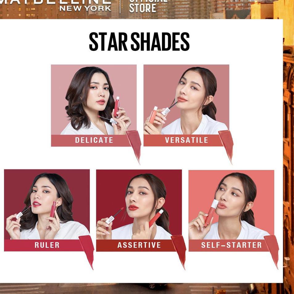 (Hàng Mới Về) Son Kem Lì Maybelline Lên Màu Chuẩn Lâu Trôi 24 | BigBuy360 - bigbuy360.vn
