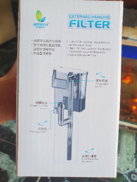 BỘ LỌC THÁC HÚT MẶT HỒ CÁ THỦY SINH FILTER XP03 2.5W 160L-H JENECA