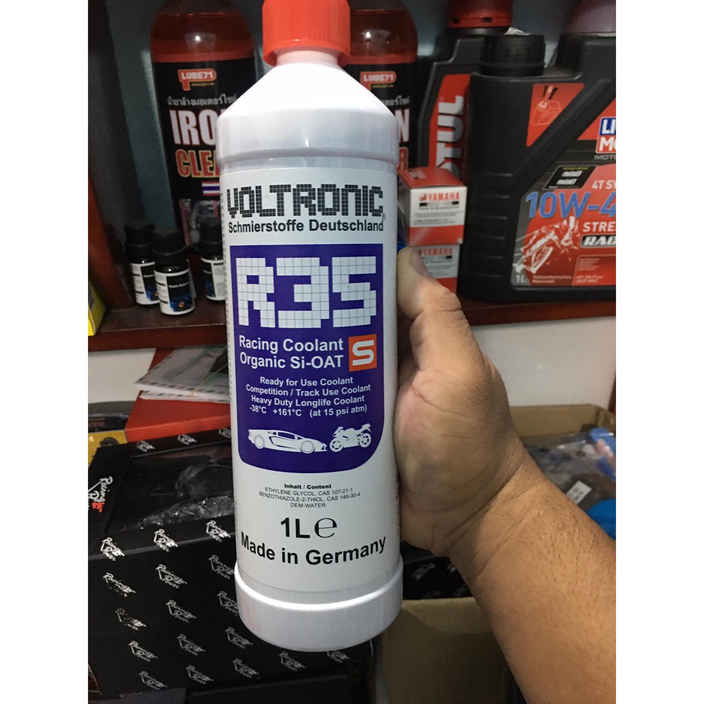 Nước Làm Mát Nhập Khẩu Đức Pha Sẵn Voltronic R35S ( R35 ) Racing Coolant 1L - 161 Độ Sôi - Made in Germany