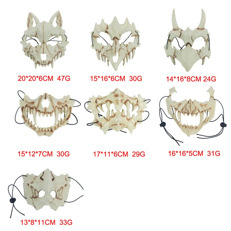 Xương Động Vật Kinh Dị Hóa Trang Halloween
