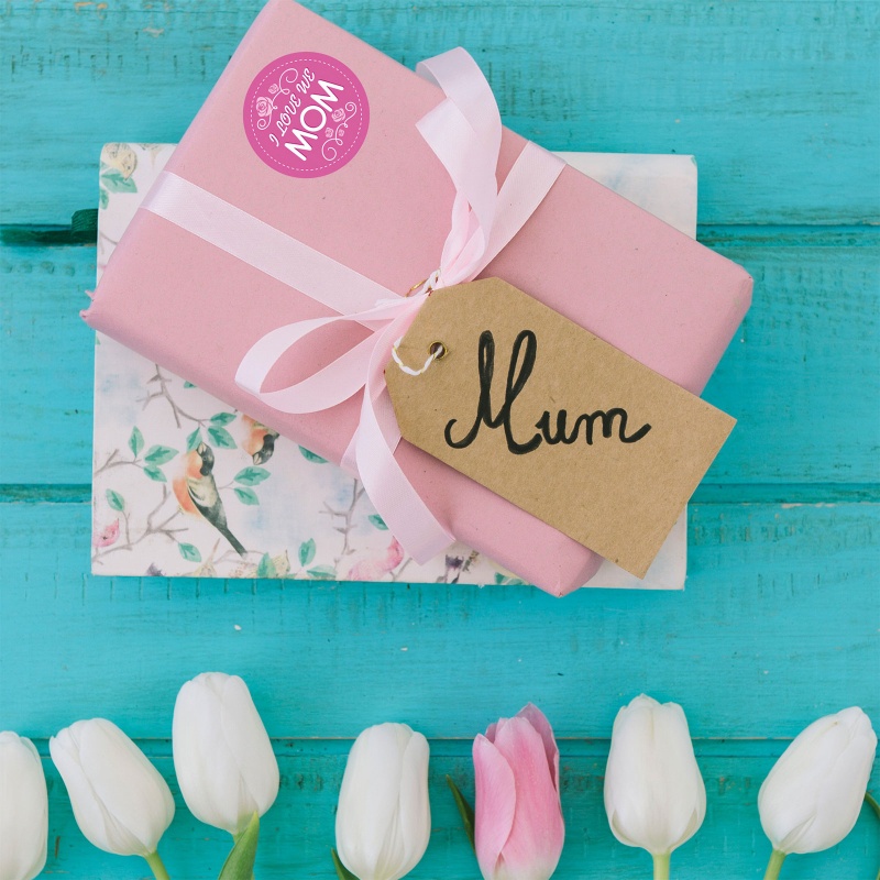 Miếng Dán Tự Dính Họa Tiết Hoa Cho Ngày Của Mẹ