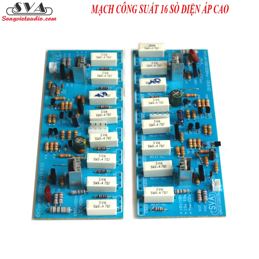 MẠCH CÔNG SUẤT 16 SÒ PA 600 ĐIỆN ÁP CAO - CẶP