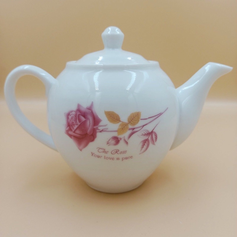 Ấm Trà  sứ  hoa Hồng  bát tràng dung  tích  420ml hai  loai  hoa