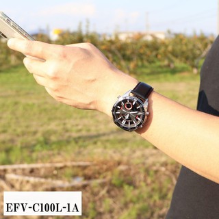 Đồng Hồ Nam Dây Da Casio EFV-C100L-1AVDF