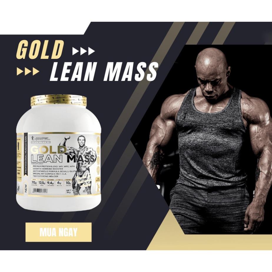 KEVIN LEVRONE GOLD LEAN MASS 3KG Sữa Dinh Dưỡng Tăng Cân Tăng Cơ Cho Người Gầy Kinh Niên