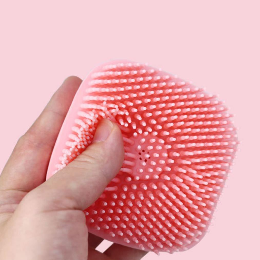GIAO HỎA TỐC - Bàn Chải Tắm Cho Chó Mèo Bằng Silicon Massage Mềm Mại Có Chỗ Đựng Sữa Tắm Tạo Bọt Tiện Lợi