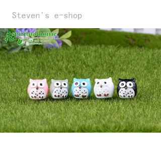 Tượng Cú Mèo Bằng Nhựa Dễ Thương Dùng Trang Trí Tiểu Cảnh