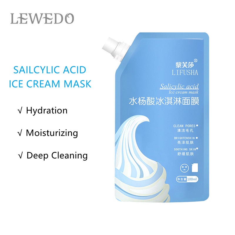 (Hàng Mới Về) Mặt Nạ Axit Salicylic Làm Sạch Sâu Lewedo 100ml