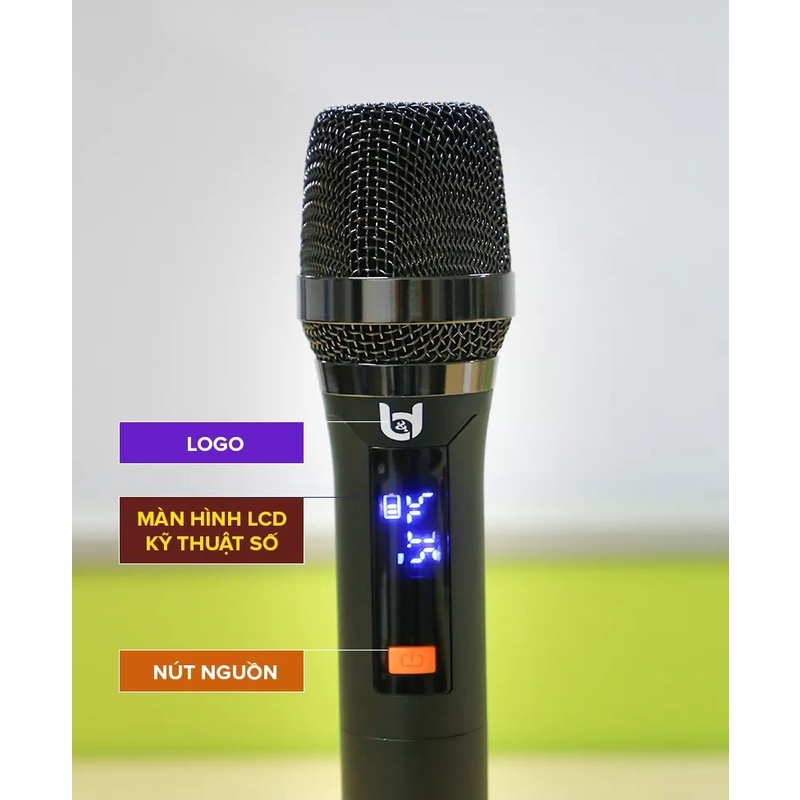 Micro không dây cao cấp best sound U_WR20 bảo hành 12 tháng  lỗi do nhà sản xuất
