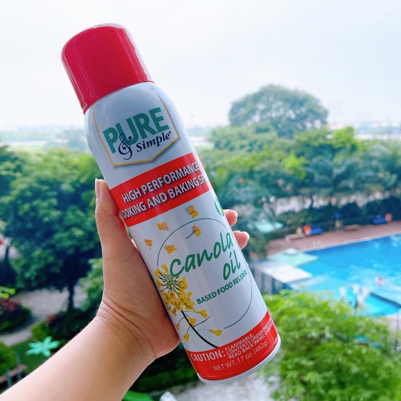 Dầu ăn kiêng 0 calories Pure & Simple 17oz 2040 lần xịt - hàng air date 2024
