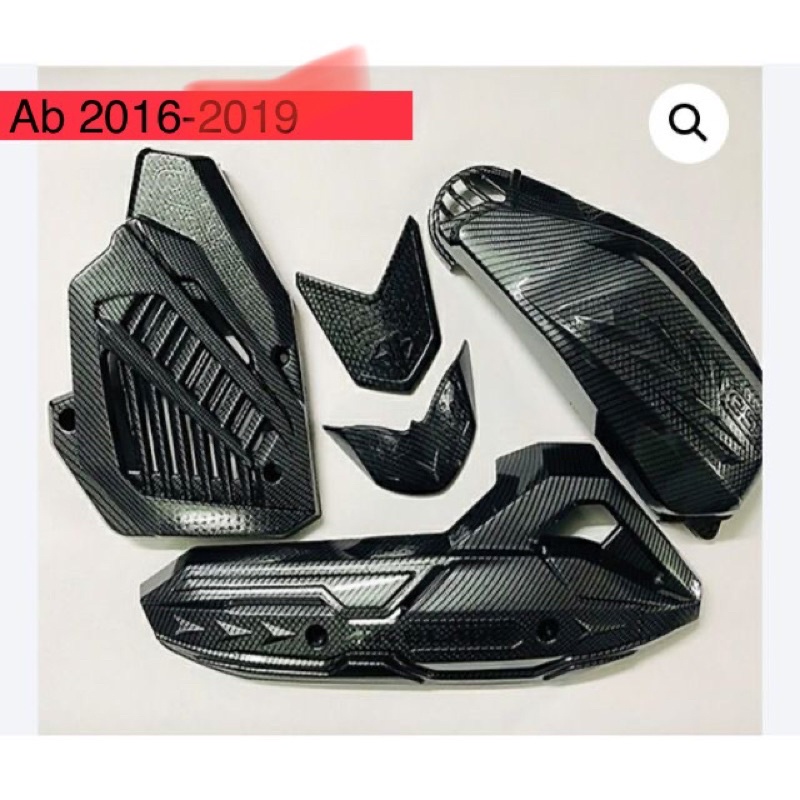 Combo 5 món Ab air balade 2016-2019 cacbon và crom trắng