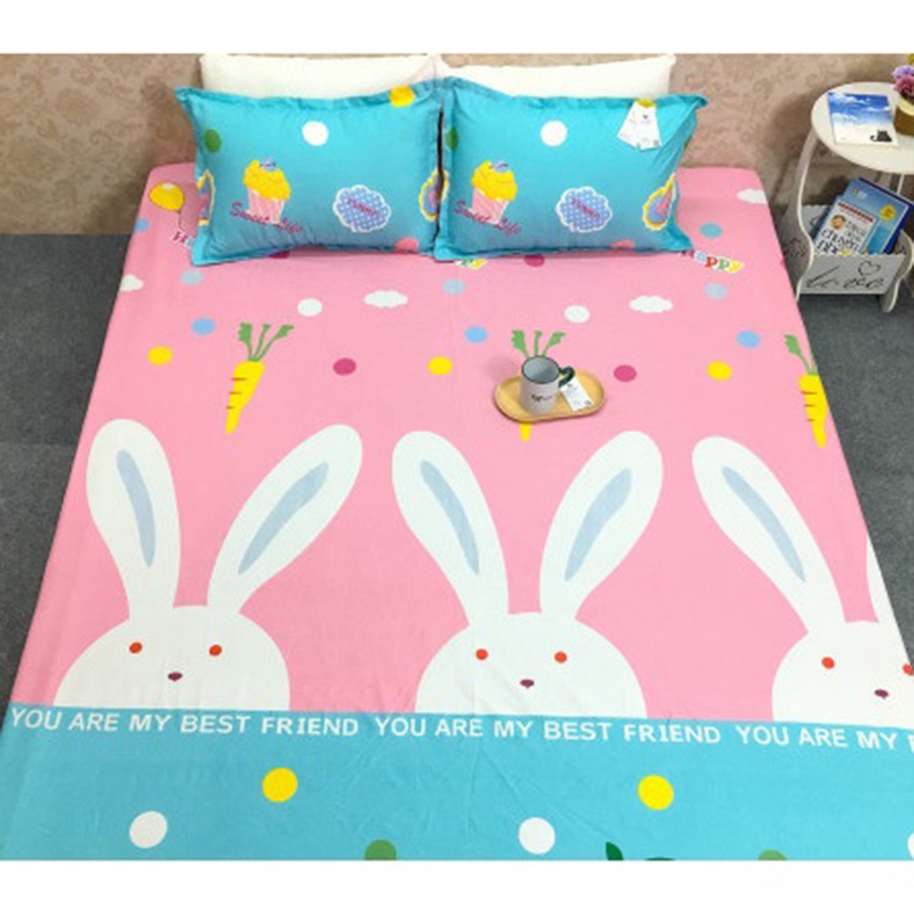 Bộ Ga Gối Poly Cotton Mẫu SAO RƠI | Bộ Drap giường Ga trải giường ( 1 ga + 2 vỏ áo gối ) - ZingZingMart