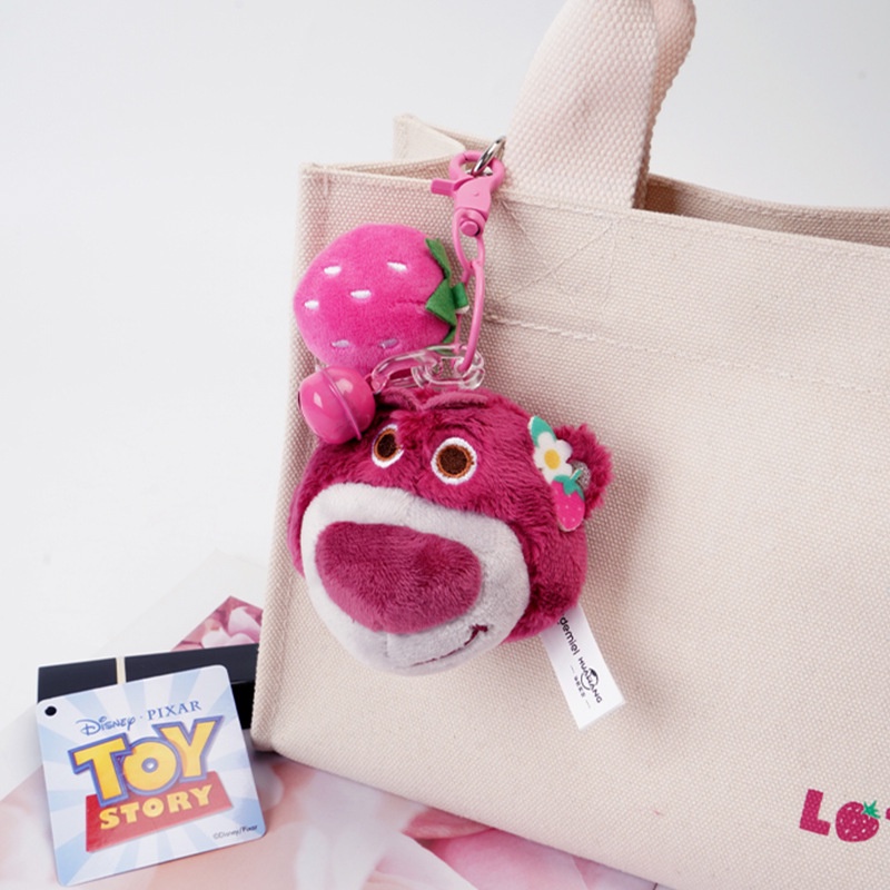 Gấu dâu Lotso DISNEY Móc Khóa Hình Nhân Vật Hoạt Hình Toy Story 12cm