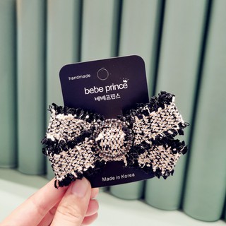 Kẹp Tóc Đính Đá Vải Dạ tweed siêu sang