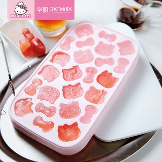 Khuôn làm đá viên thạch CHEF MADE KT7111 silicone tạo kiểu Hello Kitty đáng yêu tiện lợi