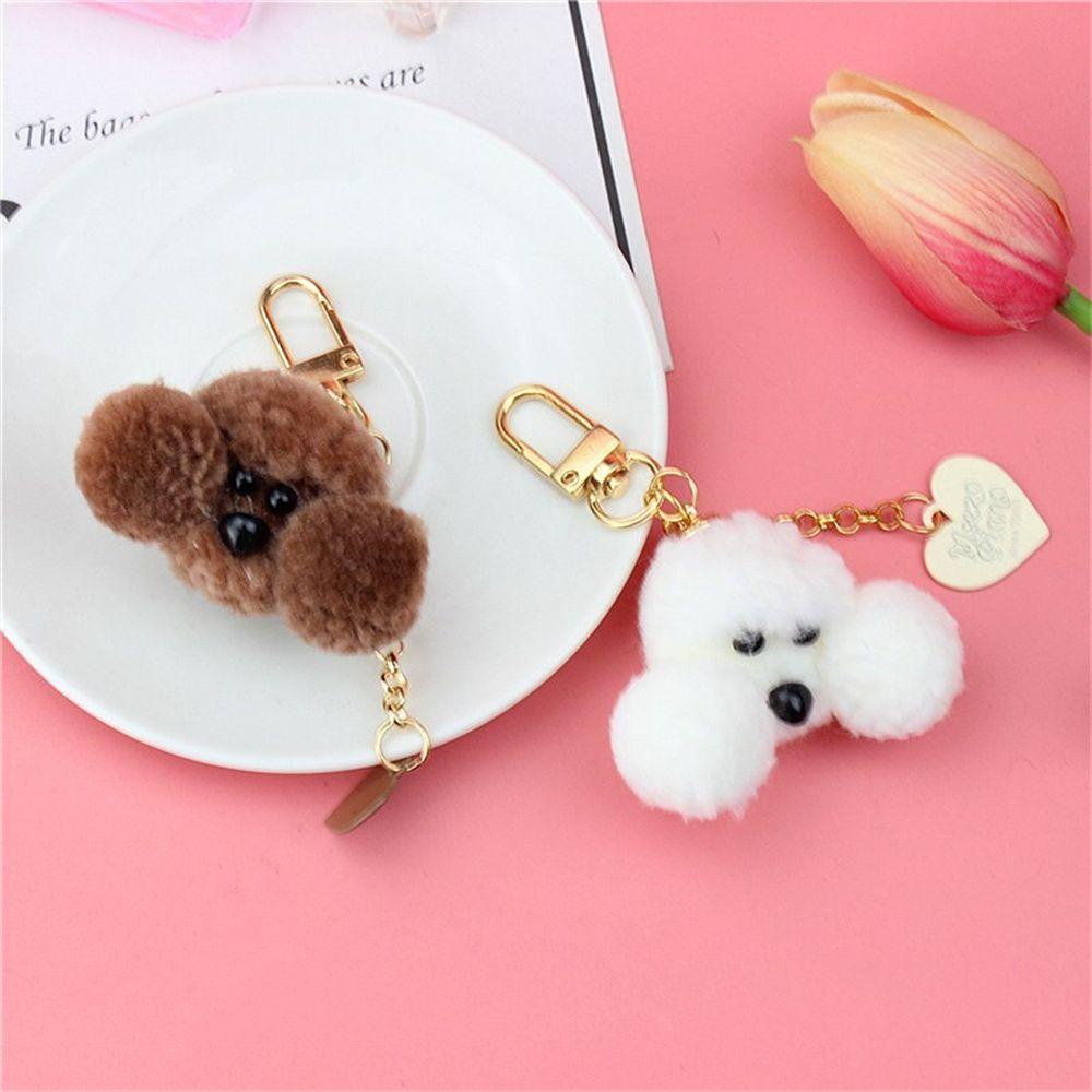 Móc Khóa Hình Chú Chó Phối Lông Dễ Thương