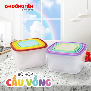  Bộ 5 hôp nhựa Đại Đồng Tiến 2 quai -L01002-1-2-3