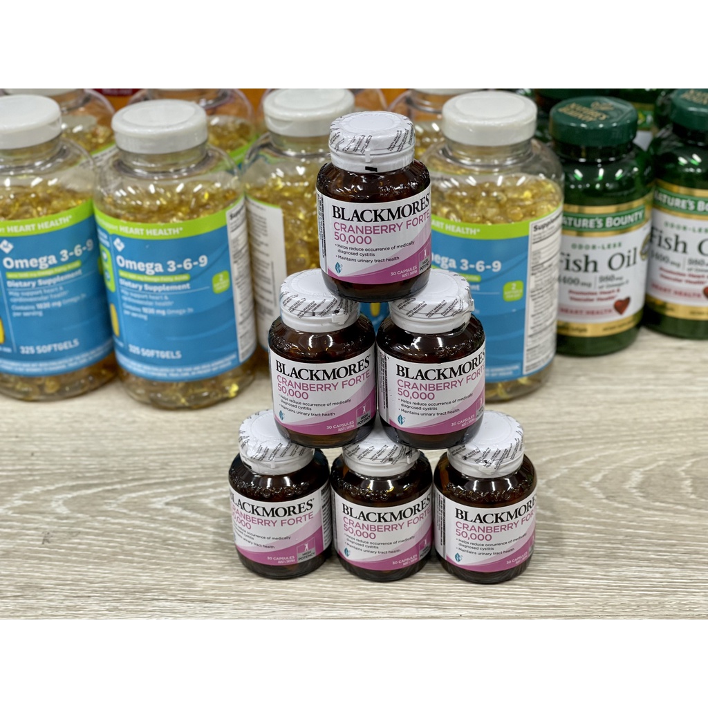 Viên uống nam việt quất Blackmores Cranberry Forte 50000mg  _ NHẬP ÚC ✈️