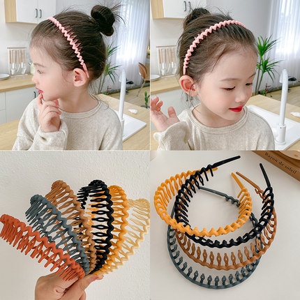 Băng Đô Cài Tóc Chống Trượt Có Răng Thiết Kế Thanh Lịch Phong Cách Hàn Quốc Cho Nữ