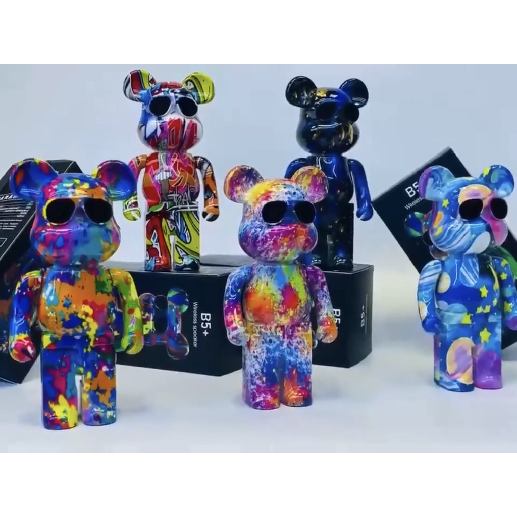 Loa Bluetooth Gấu Bearbrick Nghe Nhạc cực hay, Loa bluetooth Gấu Mini B5+ Màu Sắc Sang Chảnh Mẫu Mới 2022