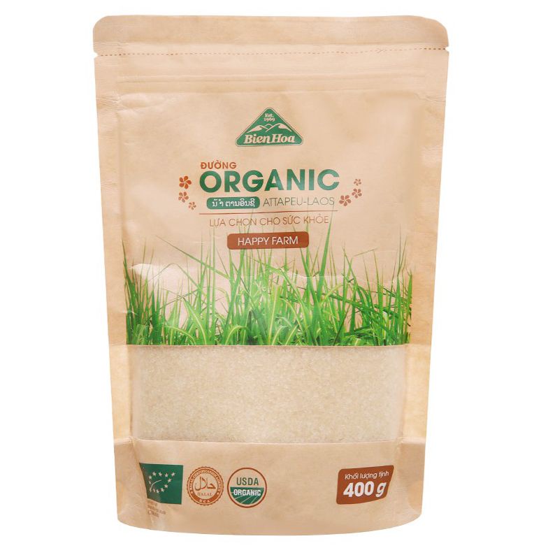Đường Hữu Cơ Organic Biên Hòa Gói 400G