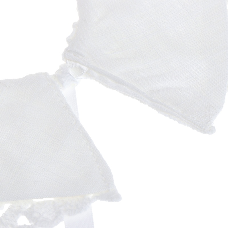 Yếm Ăn Cotton Phối Ren Chất Lượng Cao Mẫu 2018 Dành Cho Bé Gái 0-3 Tuổi