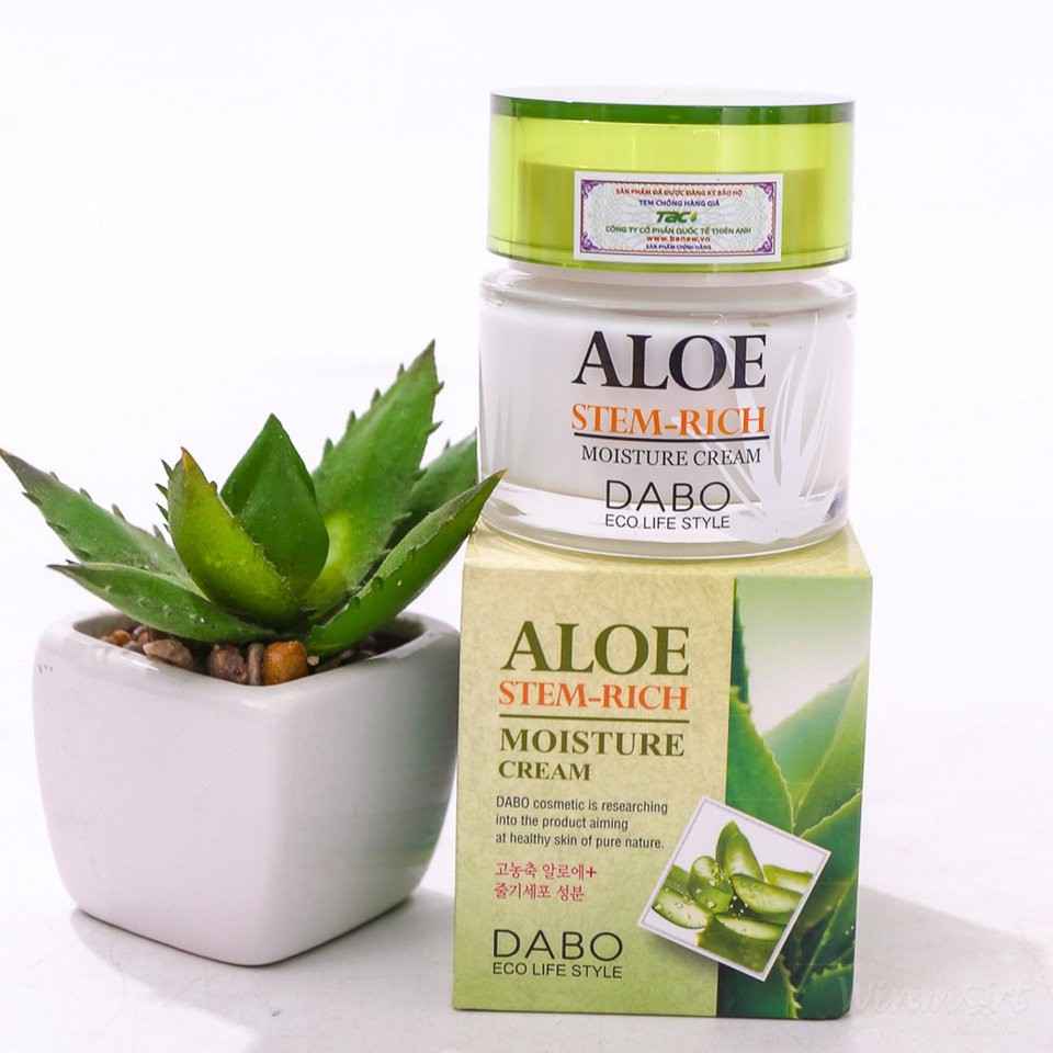 KEM DƯỠNG ẨM VÀ PHỤC HỒI DA LÔ HỘI DABO ALOE STEM-RICH MOISTURE CREAM 50G - HÀN QUỐC CHÍNH HÃNG