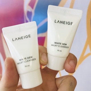 [10ml] Sữa rửa mặt Laneige White Dew dưỡng trắng nâng tông Da mẫu vỏ trắng mới 2021