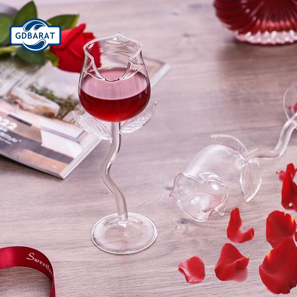 [NYCA Stock] Cốc Goblet Hình Hoa Hồng Quyến Rũ