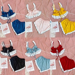 SET BỘ PHỐI BÈO LỤA SATIN SIÊU PHẨM MẶC 2 KIỂU ( HÌNH THẬT + CÓ SẴN )