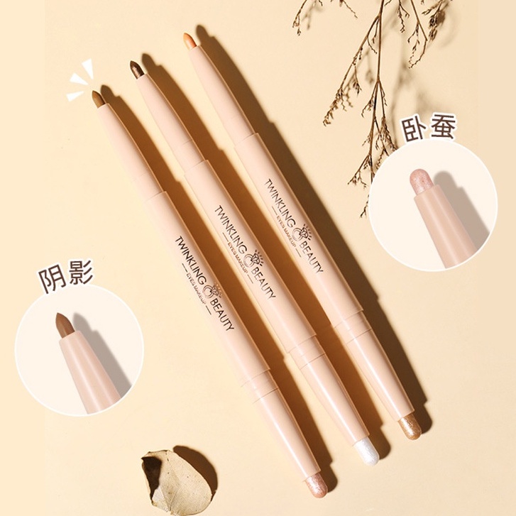 Chì Kẻ Bọng Mắt Nhũ Mắt Highlight 2 Đầu WODWOD Twinkling Beauty W914