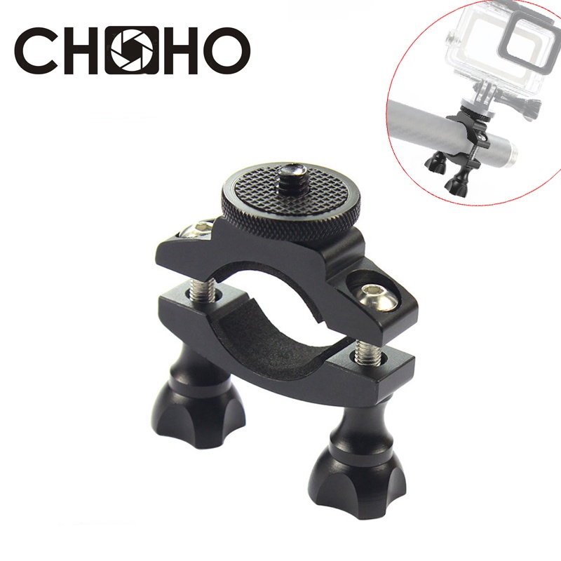 Giá Đỡ Nhôm CNC Gắn Tay Lái Xe Đạp / Xe Máy Cho Gopro Hero 9 8 10 Yi DJI OSMO Action