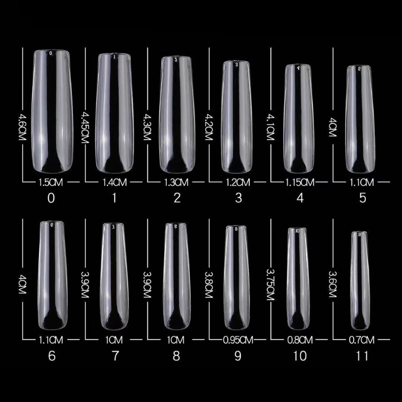 Bộ 240 Móng Tay Giả Hình Bầu Dục Chất Lượng Cao