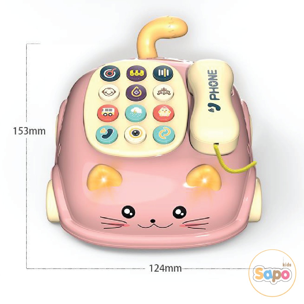 Đồ Chơi Điện Thoại Ô Tô 2 Trong 1 Cho Bé Có Nhạc