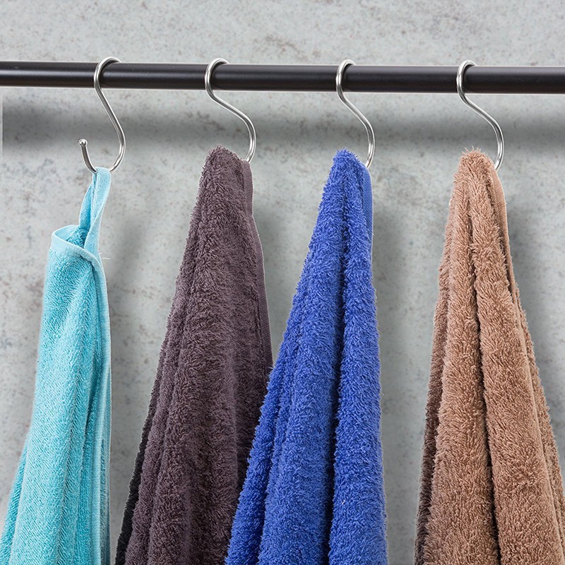 Bộ 5 Móc Treo Tường WALFOS Hình Chữ S Bằng Thép Không Gỉ Cho Phòng Ngủ
