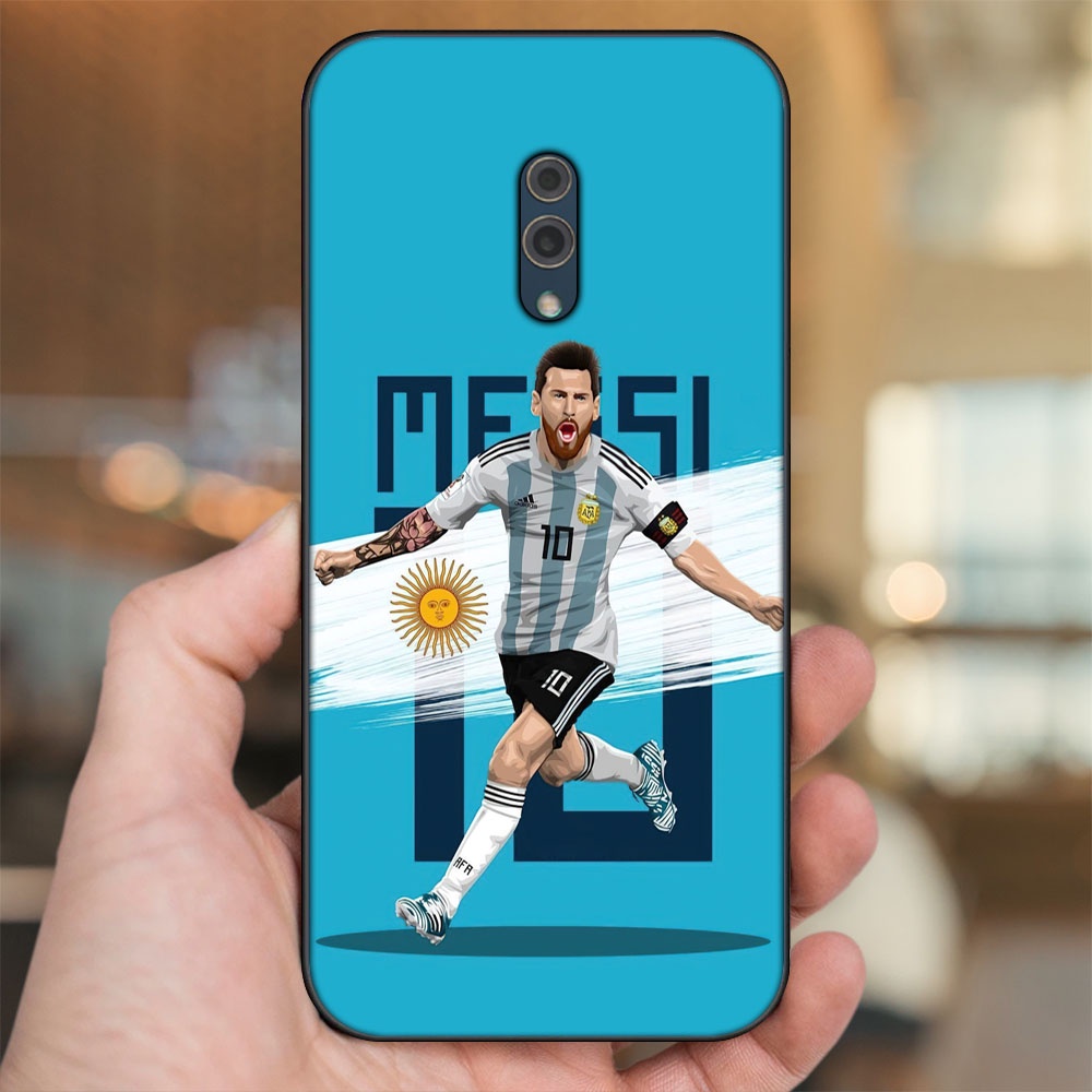 Ốp lưng Oppo K3 viền đen in hình Lionel Messi Barcelona PSG