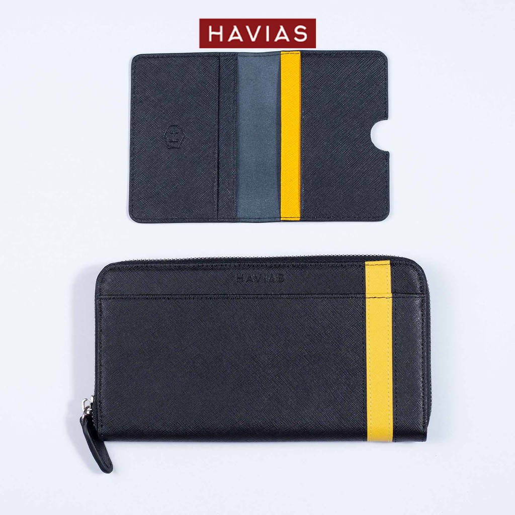 Couple Ví Viva Zipped Long &amp; Harp Mini Wallet HAVIAS