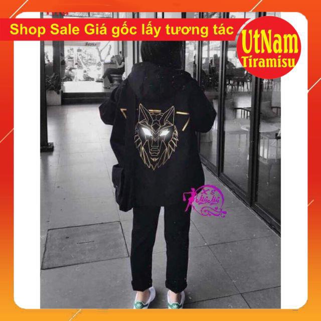 Áo khoác sói mắt phản quang Kiểu dáng Unisexfreesize 40-50kg mặc đẹpPhong cách Hàn Quốc