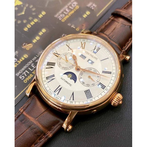 Đồng Hồ Nam PT Cao Cấp Lộ Cơ Phong Cách Hoàng Gia Full Chức Năng Lịch Thứ Ngày Tháng Năm Và Lịch Ngày Đêm